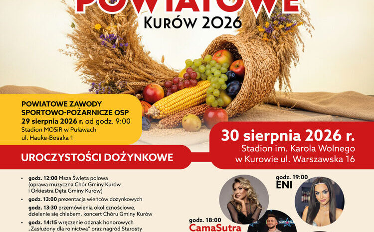  Dożynki Powiatowe Kurów 2026